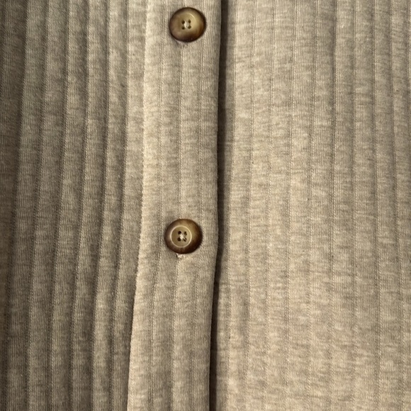 NWT Pure Jill Button Front Cardigan Ribbed Knit Jacket‎ Neutral Womens XLT Basic - Picture 6 of 14